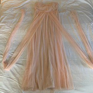 Birdy Grey Grace Convertible Chiffon Blush Pink Bridesmaid Dress